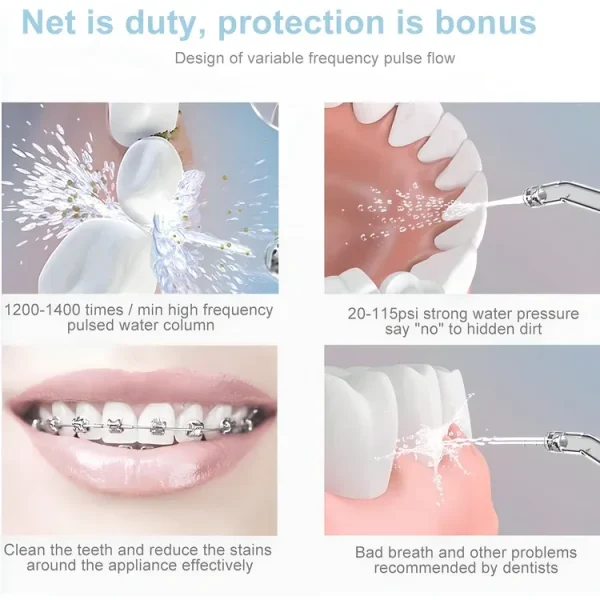 Irrigador Nicefeel  Dental Portátil Inalámbrico 300ml