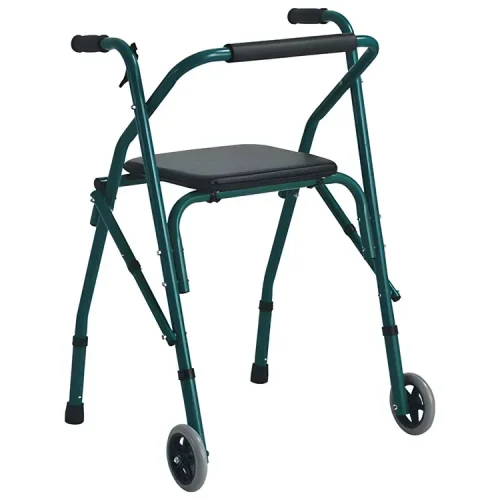 180 Andador Plegable Medical Care con Asiento y ruedas frontales