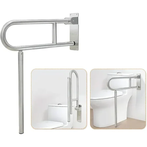 Barra de Apoyo Medical Care Abatible para Baño con Soporte