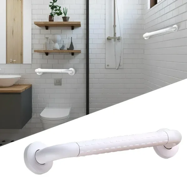 Barra de Apoyo Medical Care Blanca para Baño de 60 cm