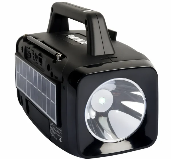 bocina Radio Supersonic multifuncional con Bluetooth y energía solar