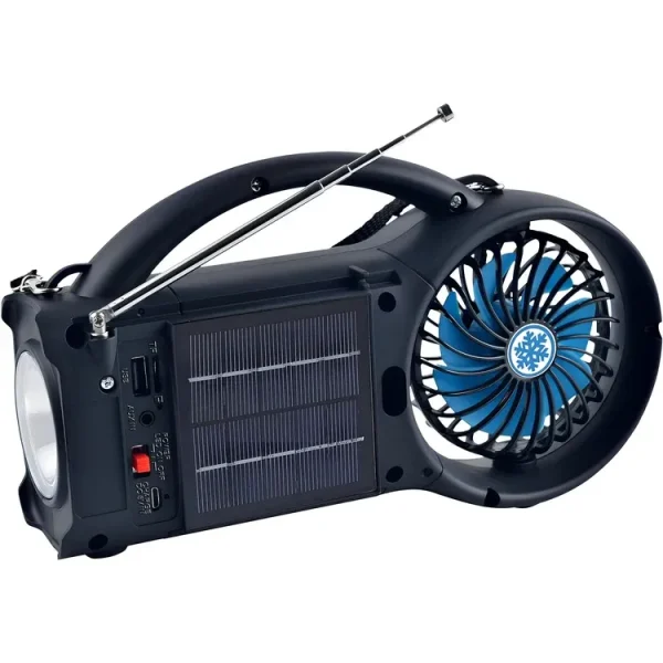 Radio Supersonic ventilador con bluetooth y energía solar