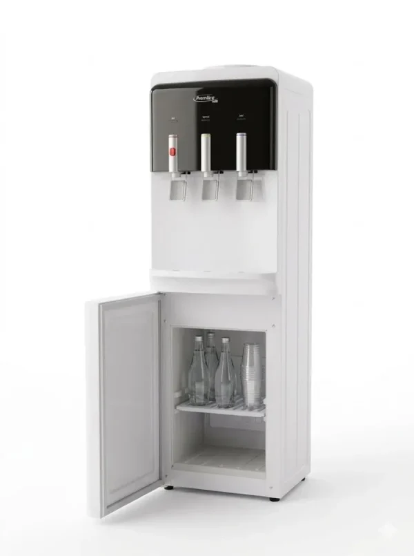 05 Dispensador para Agua Premiere de 3 Temperaturas y refrigerador abajo