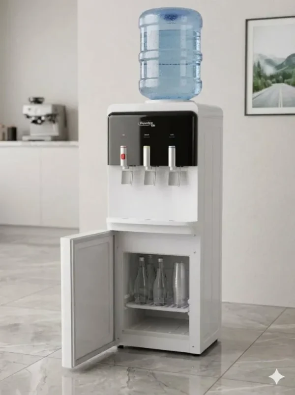 06 Dispensador para Agua Premiere de 3 Temperaturas y refrigerador abajo