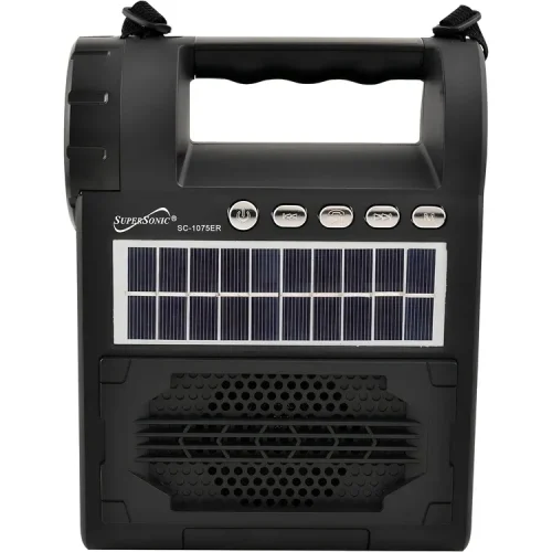Radio Supersonic linterna con Bluetooth y panel solar