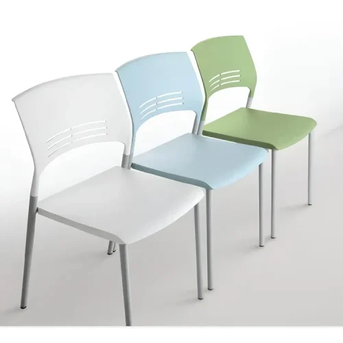 12 Silla Abm de Espera de Concha Plástica