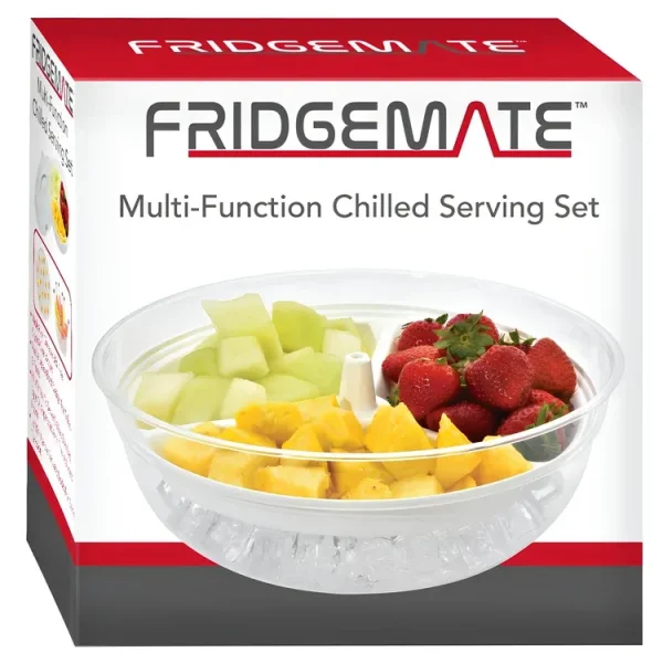 16 Ensaladera Frigidaire Multiusos de Acrílico con Tapa