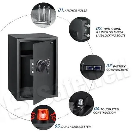 Caja de Seguridad Safewell Electrónica de sistema digital y llave