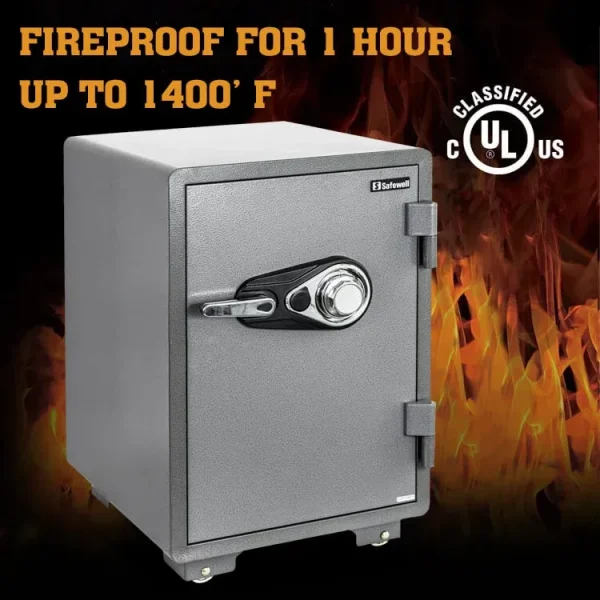 299 Cajas Fuertes Safewell Mecánicas de Dial ignífugas de acero inoxidable para el hogar, resistentes al fuego